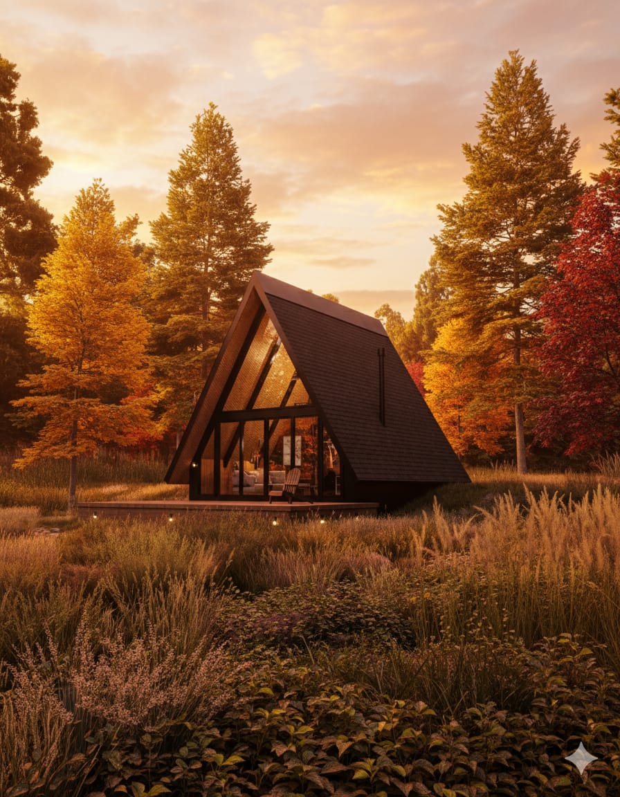 A-Frame Slow — tiny house triangular
